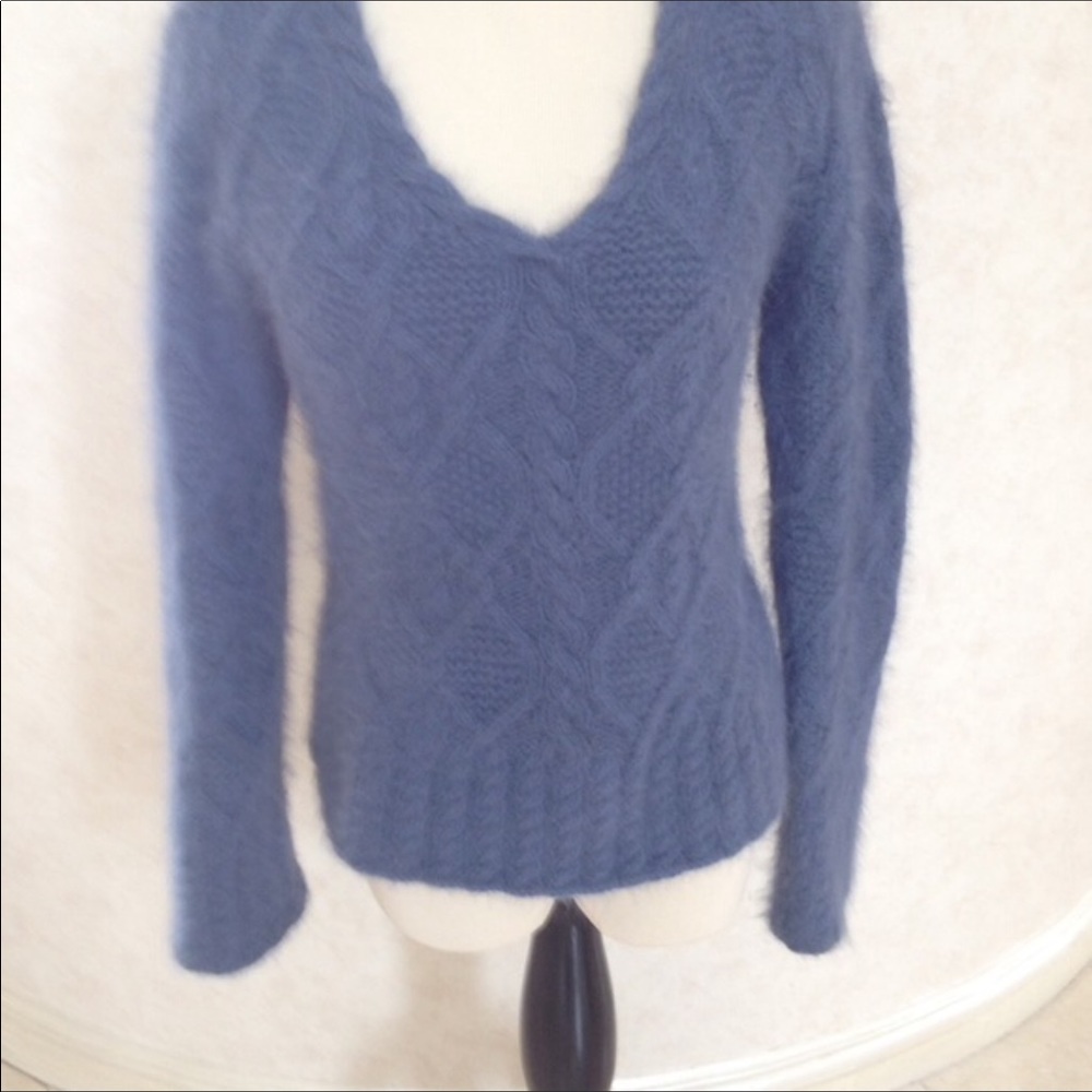 Philosophy Alberta di Ferretti Blue Angora Sweater